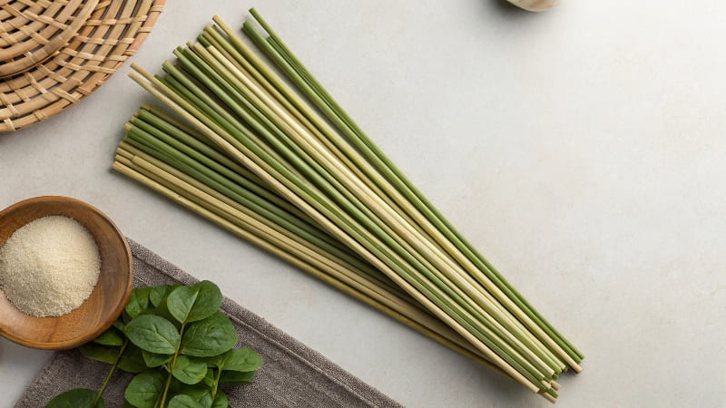 bamboo skewers being used for grilling kebabs